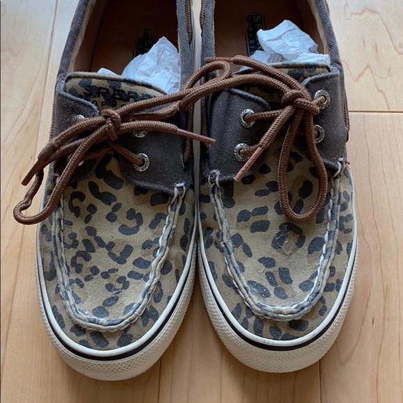 Cheetah Print Sperry Topsiders - Picture 2 of 3